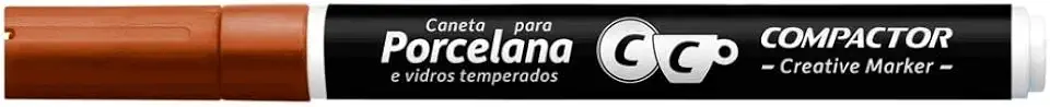 Marcador Creative Porcelana Compactor Avulso MARROM