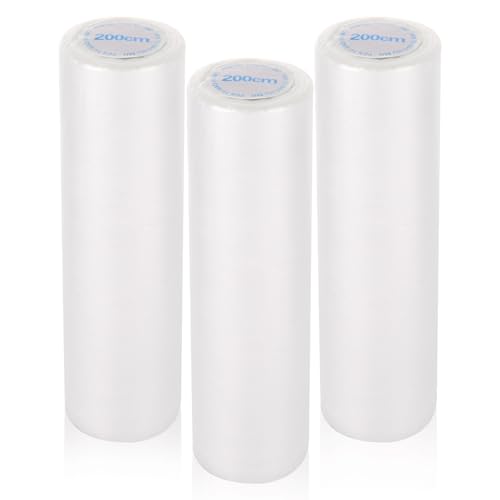 CYEER 3 Roll Dust Sheets for Decorating, 2m x 50m Large Plastic Sheet Rolls, Lightweight Dust-Proof Waterproof Plastic Dust Sheets for Floor Carpet Furniture Protection Plastic Sheeting