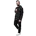 THE CLOWNFISH Casual Style Rain Coat For Men Waterproof Raincoat With Pants Polyester Reversible Double Layer Rain Jacket Suit Inner Mobile Pocket With Storage Bag (Black Xl)
