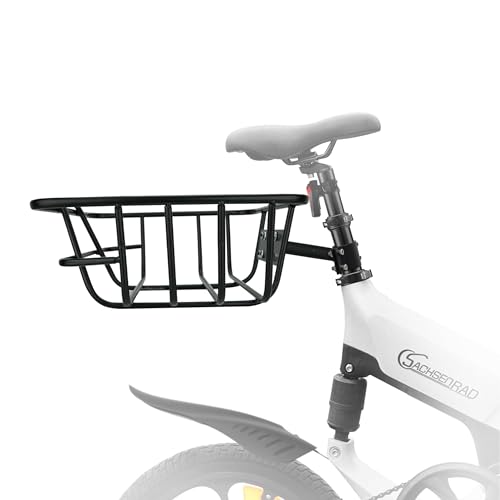 SachsenRAD Fahrrad-Heckträger mit Korb für F12 F11, Hochwertiger...
