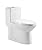 DeerValley Symmetry One Piece Toilet, Dual Flush 1.1/1.6 GPF Elongated Standard Toilet for Bathroom, Toilets with Comfortable Seat Height (Seat Included) (White)