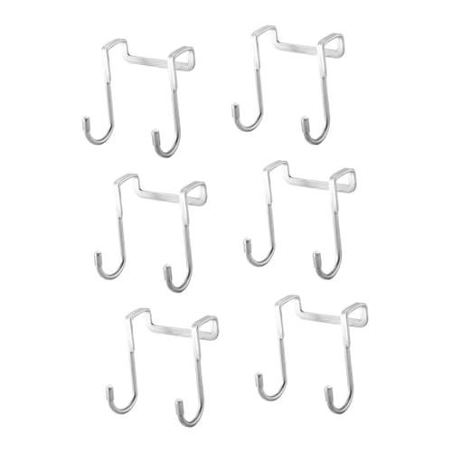 OSOLADY 6pcs Outdoor Hooks for Hanging Kitchen Hanging Hooks Multi-Function Hooks Clothes Hanging Hooks Over Hat Hanger Over The Door Hanging Hooks Stainless Steel