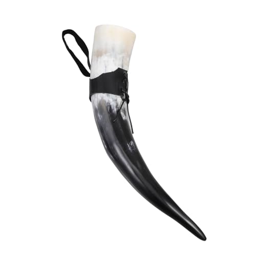 Corne de bœuf viking de collection avec support, cadeau médiéval idéal - 2
