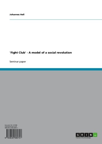 'Fight Club' - A model of a social revolution