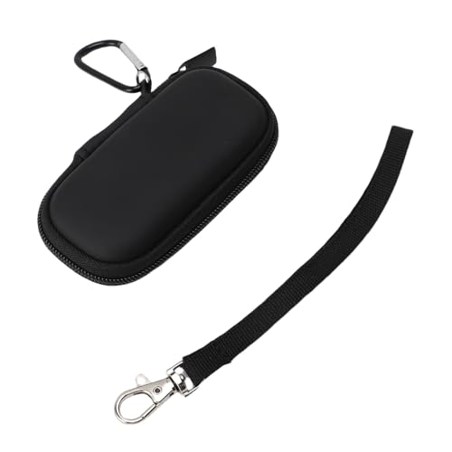 GOWENIC Hartschalen-Tragetasche für Kardia Mobile 6L EKG, Kompakte Reisetasche mit Riemen, Schwarze PUEVA-Aufbewahrungstasche, Geeignet für Kardia Mobile