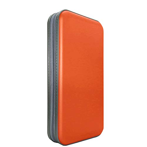 Watruer CD Case,DVD Storage DVD Case Holder VCD Wallet Organizer Protective Hard Plastic Portable Case (80 Capacity, Orange) Watruer CD Case,DVD Storage DVD Case Holder VCD Wallet Organizer Protective Hard Plastic Portable Case (80 Capacity, Orange)