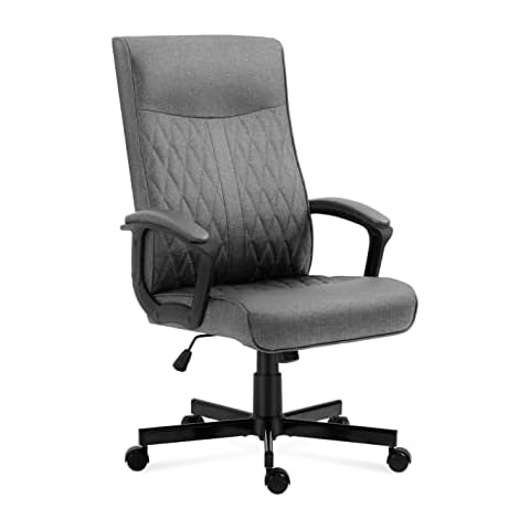 Mark Adler Boss 3.2 Executive Chair, Ergonomic Profiled Office Chair, Desk Chair, Gas Cylinder, PU Rubber Wheels, Tilt Plus Mechanism, Load Capacity up to 130 kg, Black Cover