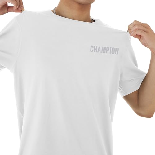 Image of Champion Boys T-Shirt, Kids' T-Shirt For Boys, Lightweight Tee for Kids, Script & Print
