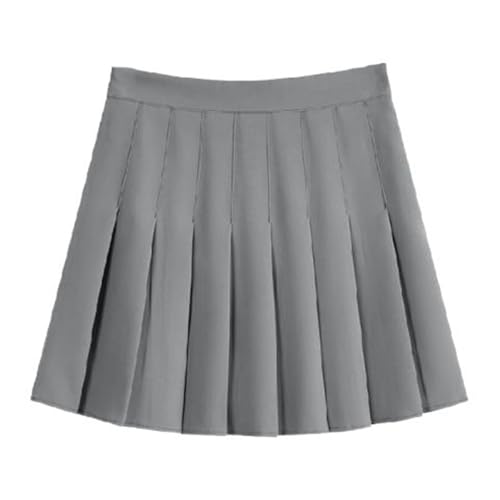 Women's Front Pleat High Waisted Wool Skirt A-Line Slim Fit