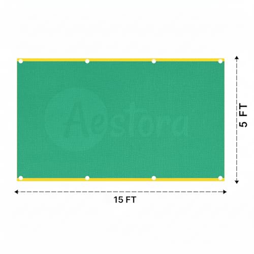 Image of Multipurpose Green Shade Net | UV-Stabilized Agro & Garden Net | Blocks 75% Sunlight (5 ft X 15 ft)