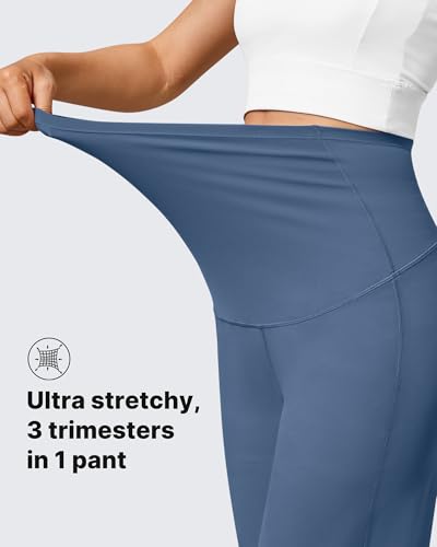 Image of G4Free Women's Maternity BareFeel Wide Leg Yoga Pants
