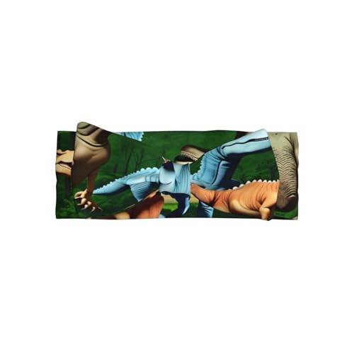 Dinosaurs Picture Baby Bow Headband Super Stretchy Soft Bows Hair Accessories for Newborn Infants Toddlers Kids Girls