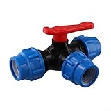 Photo Gallery jotekonoby valvola a sfera a 3 vie per tubo in pe, 20/25/32/40/50 mm, raccordo in plastica, connettore per tubo pe dn15-dn40, valvola di controllo del flusso d acqua nera e blu, per uso domestico e Photo Gallery jotekonoby valvola a sfera a 3 vie per tubo in pe, 20/25/32/40/50 mm, raccordo in plastica, connettore per tubo pe dn15-dn40, valvola di controllo del flusso d acqua nera e blu, per uso domestico e
