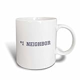 3dRose # 1 Gifts for Worlds Best and Greatest Neighbors in The Neighborhood Mug, 11 oz, Blue