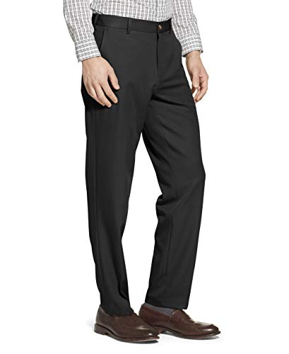 IZOD Men's Flat Front Straight Fit Solid Dress Pant2