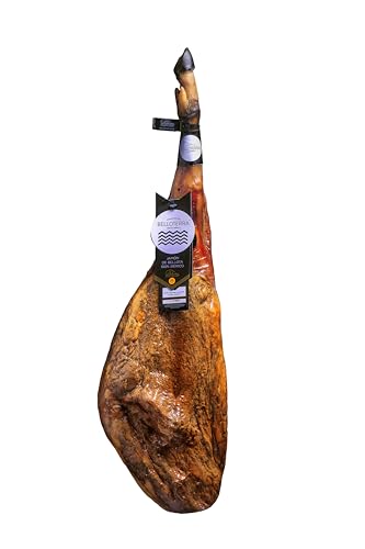 BELLOTERRA | Jamón de Bellota 100% Ibérico D.O. Los Pedroches | 7-7,5 kg | Curación 32-40 Meses | Premio Encina de Oro y Great Taste Award | Raza Ibérica Pura