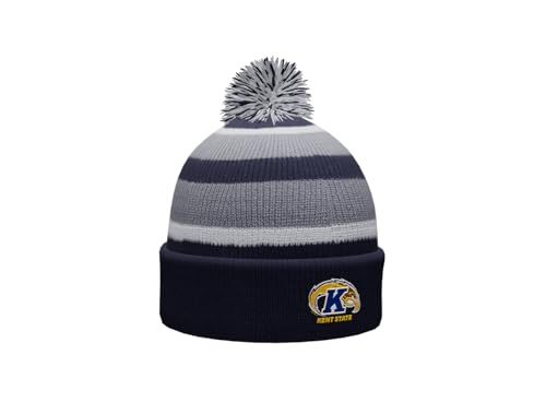 Kent-State-Golden-Flashes-Prime-Cuffed-Fold-Over-Pom-Pom-Winter-Knit-Beanie