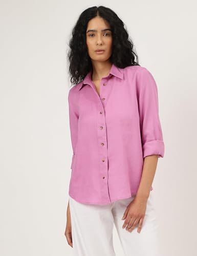 Image of Marks & Spencer Women's Solid Regular Fit Shirt