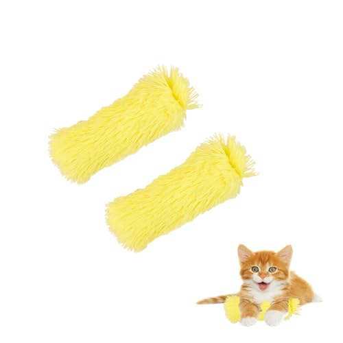 小型猫のおもちゃに含まれる猫ミントの消化促進食欲刺激インタラクティブ猫蹴りおもちゃぬいぐるみ抱き枕、寝枕、肥満解消、人気おもちゃ、毛玉取り、虫よけ体に良い猫おやつおもちゃ狩猟本能を刺激し、緊張を解消し気持ちを落ち着かせリラックスおもちゃ (黄色の)