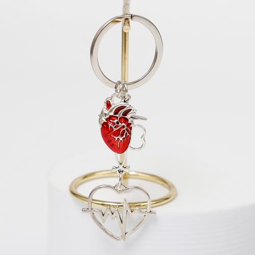 Sixfolo 8 Pièces Porte Clé pour Infirmière et Médecin Cadeau,Argent – vue 4