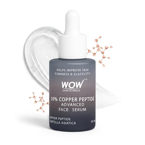 Image of WOW Skin Science 10% Copper Peptide Advanced Face Serum | Copper Peptide + Centella Asiatica | Improves Firmness, Elasticity & Fine Lines | Anti‑Ageing Repair Serum | All Skin Types | 30 ml