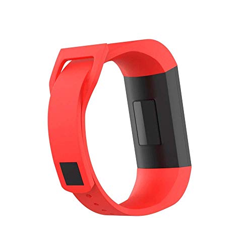 Image of Soft Silicone Bracelet Style Band Strap for Redmi Smart Band & Mi Band 4C (Red) (Not for Redmi Smart Band pro)