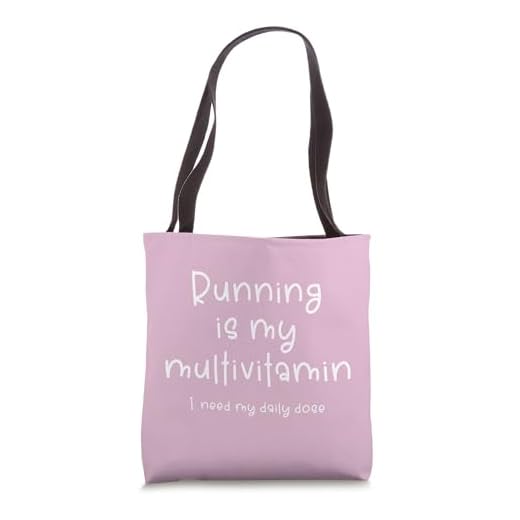 Running is My Multivitamin Funny 365 Daily Runner Motivation Tote Bag