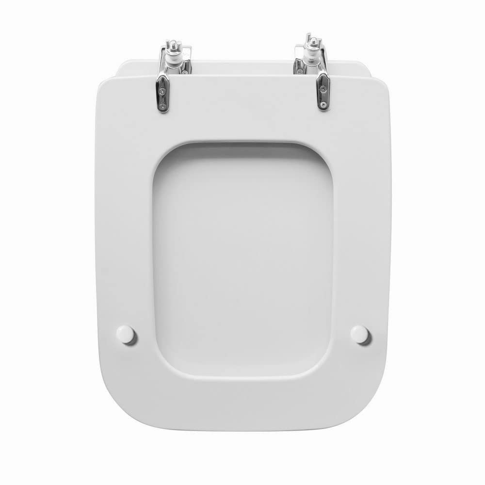 Coprivaso wc water sedile Conca Ideal Standard, modello Compatibile Dedicato, cerniere metallo cromo (Bianco Ideal Standard)