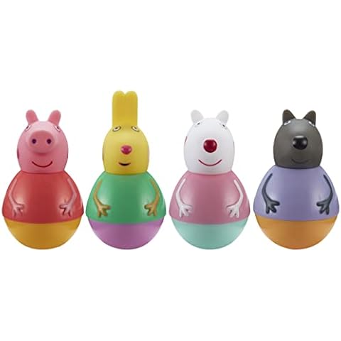 Peppa Pig Weebles Peppa & Friends Figure Pack, chunky moulded figures pack of 4, first peppa pig toy, preschool imaginative play Cover