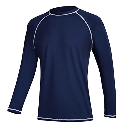 Ymosrh Men's Shirts Loose Sun Protection Clothing UPF 50+ Beach Quick Drying Surfing Swimwear Tshirts Shirts for Men2