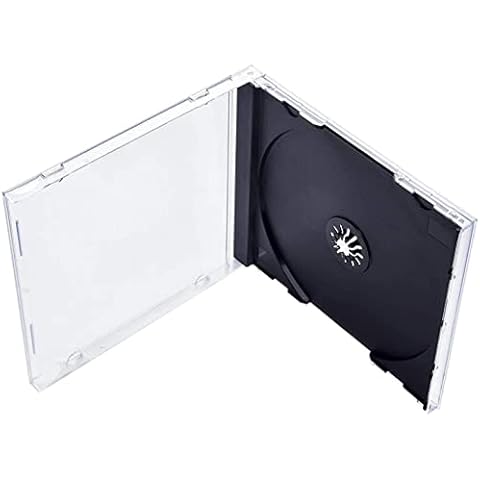 StarTechDeals Standard 10.4mm Single CD Jewel Case (Black, 10pcs) Cover
