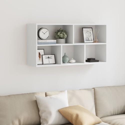 Étagère murale en bois avec rangement peu encombrant et design flottant - 3