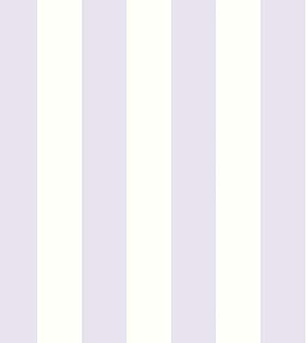 MISC 32.7 Ft. X 20.5 in. Vinyl Purple Striped Wallpaper Covering Stripe