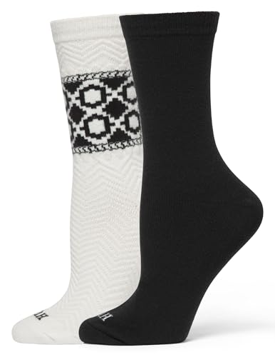 Image of HUE womens Crew Length Boot Socks, 2 Pair Pack