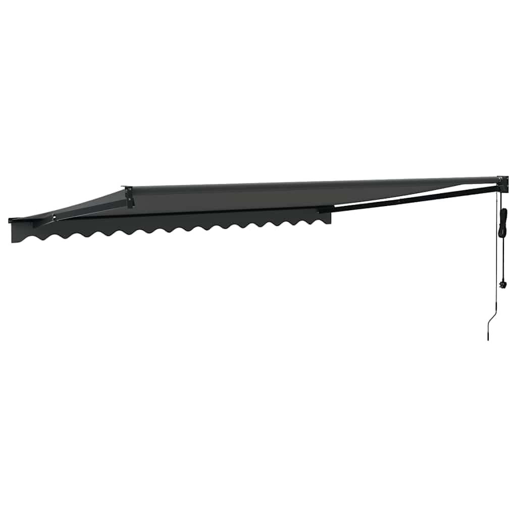 Brokky Toldo Motorizado 4X 3 m Toldo Articulado Eléctrico con Mando a Distancia para Terraza, Jardín-Antracita-4 x 3 m-Marco Antracita