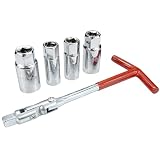LK LEAPING KNIGHT Spark Plug Socket Wrench Set T-Handle Removal Tool Kit