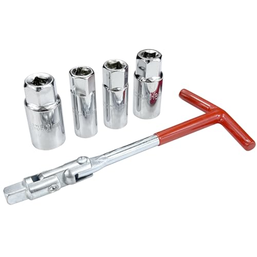 LK LEAPING KNIGHT Spark Plug Socket Wrench Set T-Handle Removal Tool Kit