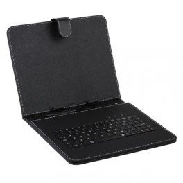 Itcentre786 New premium quality 10" / 10.2" Inch Black Leather Look Case + USB Keyboard With Stand Feature For Protection Of Your 10" or 10.2" Tablet PC ePad aPad Device