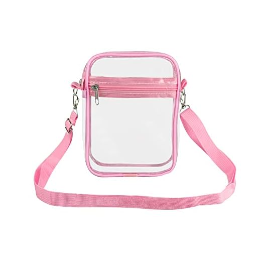 FuninCrea Bolsos Transparentes Mujer de PVC Impermeable, Bolso de Hombro Transparente con Correa Ajustable, Bandolera Transparente Clear Bolso Bandolera con 2 Bolsillos para Conciertos