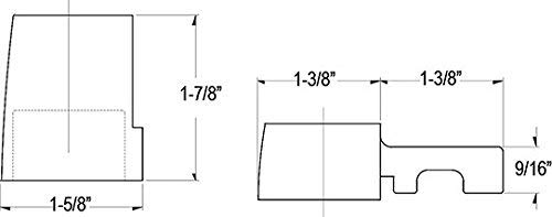 Rockwell Security Offset Door Pivot in Bronze Finish - Top Portion