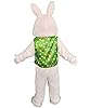 Green Easter Rabbit Mascot Costume Adult Halloween Costume #2