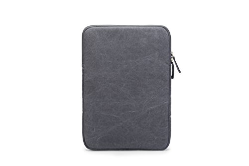 Kinmac 360°Protective Canvas Vertical Waterproof Laptop Sleeve With Pocket For 13 Inch-13.5 Inch Laptop And Old Macbook Air 13",Old Macbook Pro 13",Microsoft Surface Laptop Book 13.5"(Grey) #TOP7