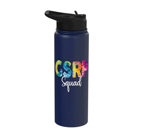 GSRP Squad Tie Dye Back To School women appreciation Stainless Steel Insulated Water Bottle