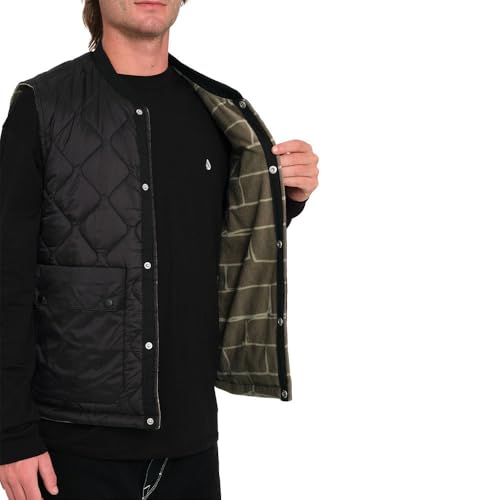 Veste sans manches Bowered Vest Volcom Wintermoss pour homme en taille S vert - 7