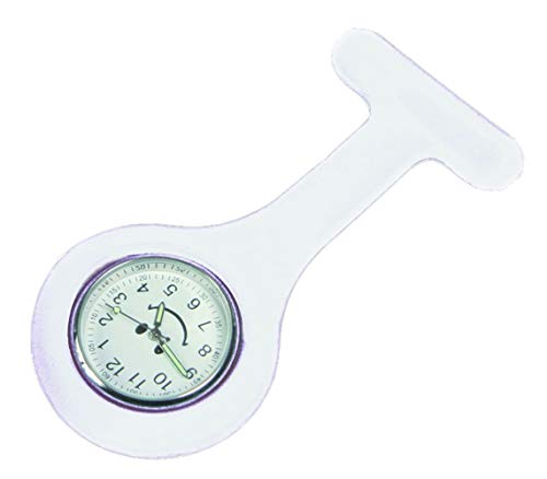 Montre d'infirmière montre de poche silicone orig. Montres d'Infirmière Smiley de Tiga-Med Écran + Batterie + sécurité aiguille N. Choix Cover
