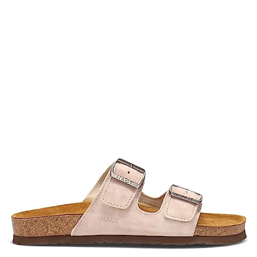 Image of NAOT Footwear Santa Barbara Women's Slide with Cork Footbed and Arch Comfort and Support - Slip On- Lightweight and Perfect for Travel