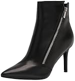 Nine West Women's Fast Ankle Boot, Black Leather, 5.5