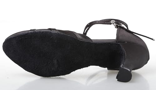 Dance Shoes for Women Closed Toe Latin Salsa Heels Wedding Party Pumps X20032