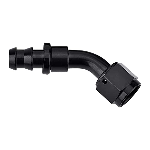 EVIL ENERGY 10AN 45 Degree Push Lock Hose Fitting End Black