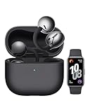 Huawei FreeClip 2 �couteurs sans Fil, + Band 10 Noir Design C-Bridge l�ger, �coute Ouverte adaptative, Appels d'une clart� cristalline, 38h Heures d'autonomie, iOS & Android, IP57, Noir